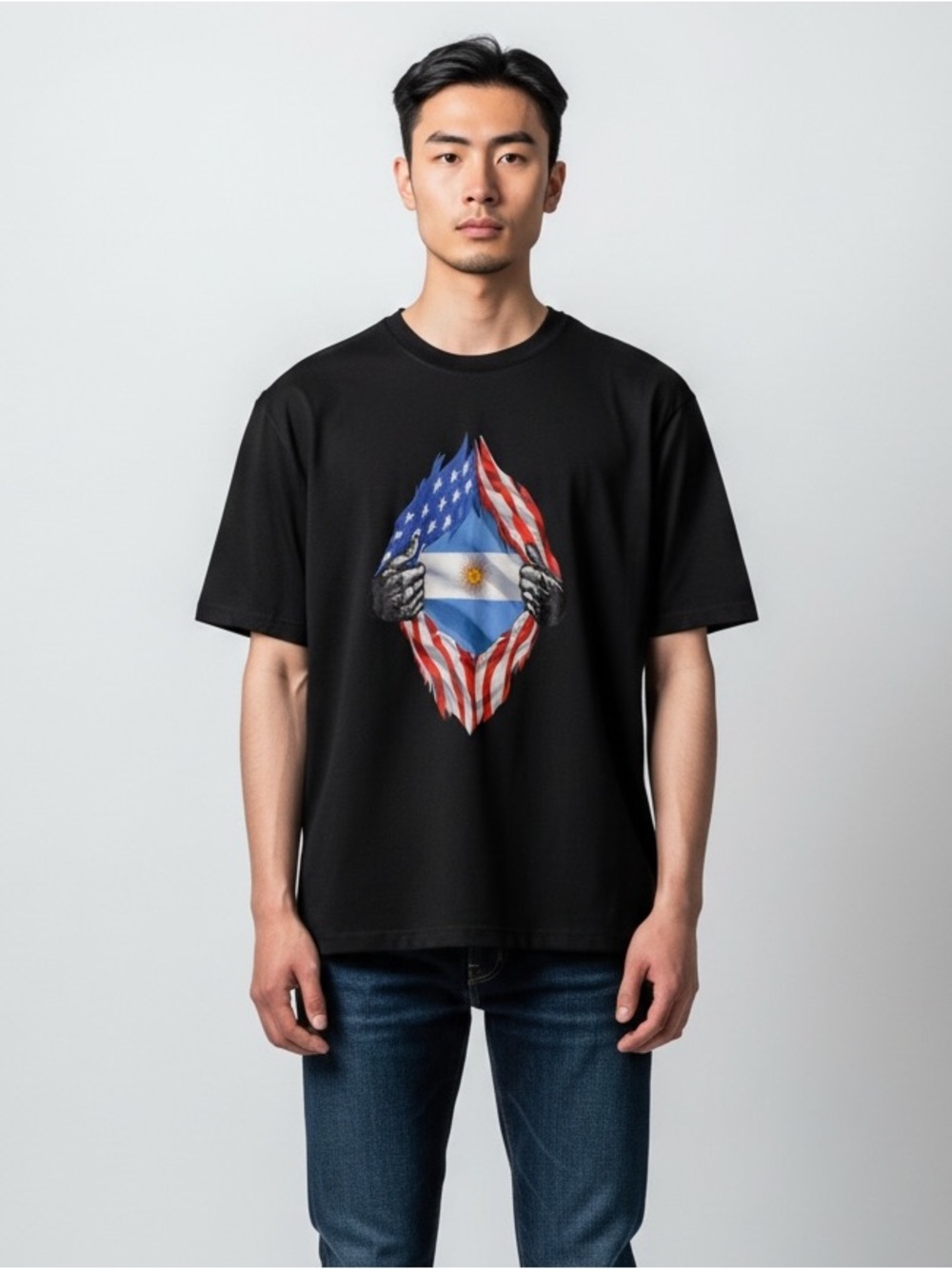 ⚽️ GILDAN World Cup Tshirt ~ Argentina/USA